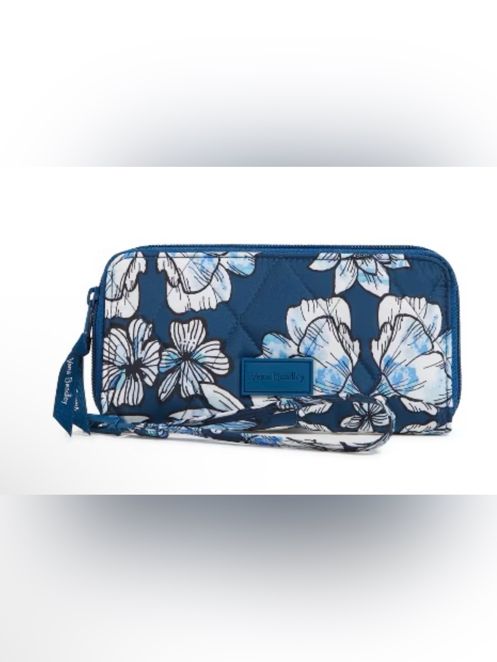 Vera Bradley Women's Outlet Ultralight Accordion Wristlet Dive Floral Medallion